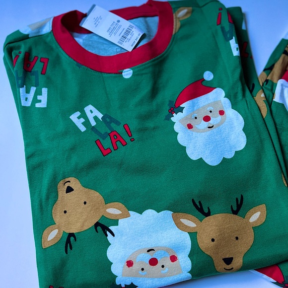 NEW Christmas Adult Santa Snug Fit Cotton PJs Holidays Festive Unisex - Picture 4 of 14